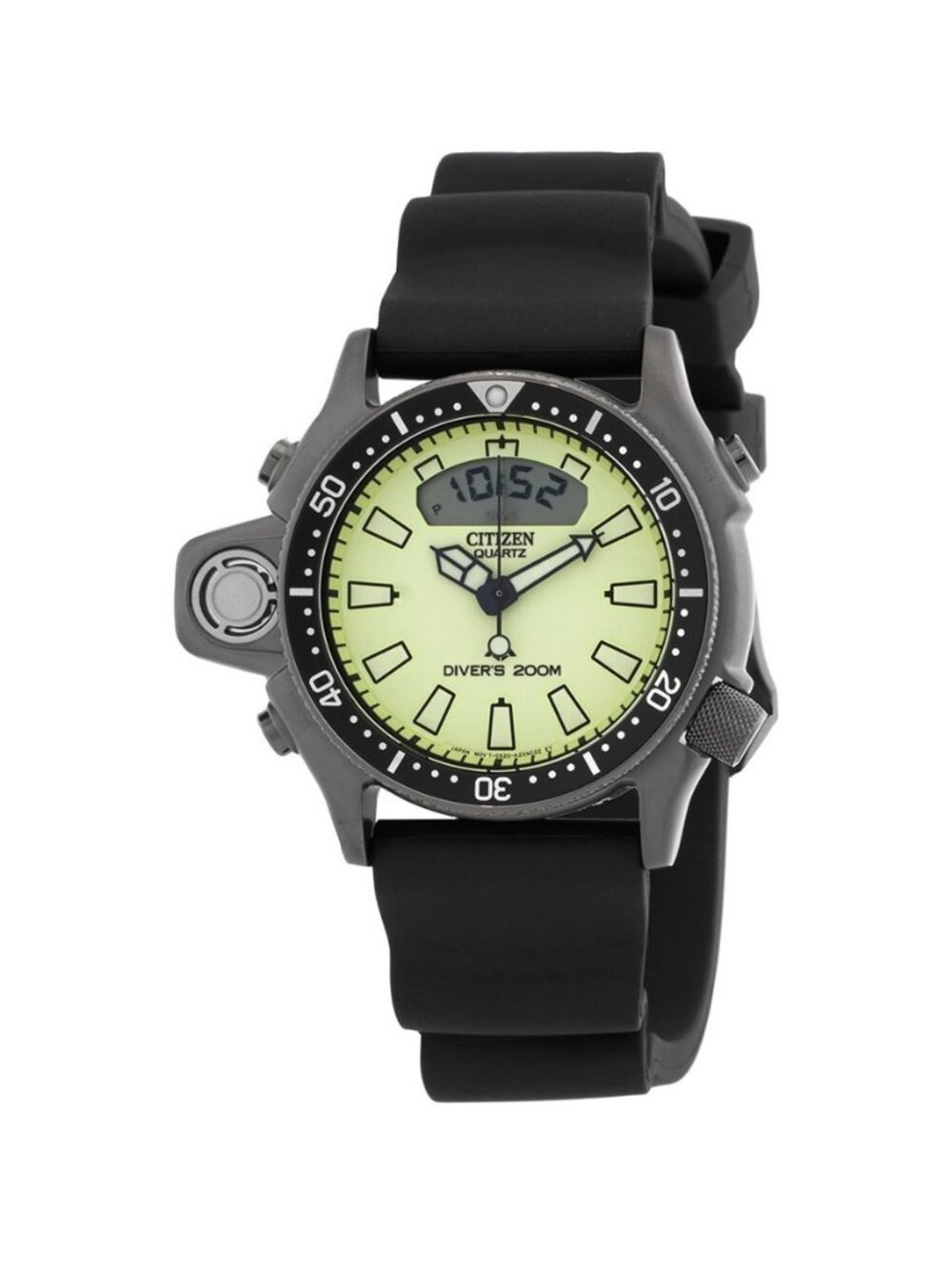 NWT Authentic Citizen Promaster Aqualand Quartz Analog-Digital White Dial Men's